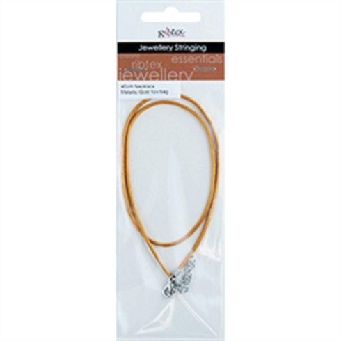 AussieSuperStore Jewellery Making Supplies Gold JF Leather Necklace JF Leather Necklace | Jewellery Making Findings | Jewellery Making Supplies 9323823191191 JF1228